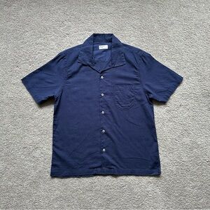 SOLD Universal Works / Short Sleeve Shirt in Navy / Size Medium